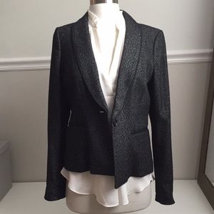 Ann Taylor Black Shimmer Blazer